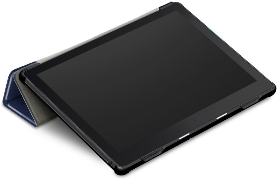 Lenovo Tab E10 Tri-Fold Hoes Blauw afbeelding 4