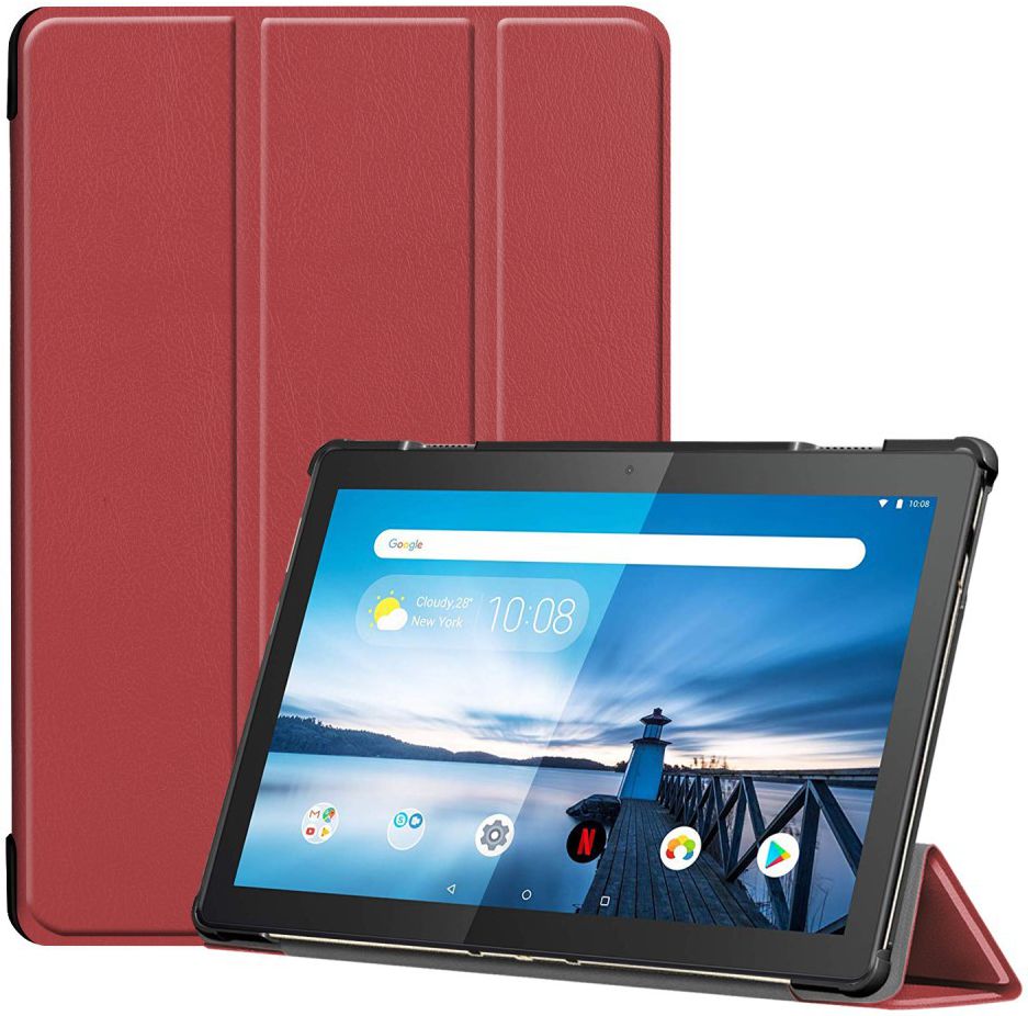 Lenovo Tab M10 (HD) Gen 1 Tri-Fold Hoes Rood afbeelding 1