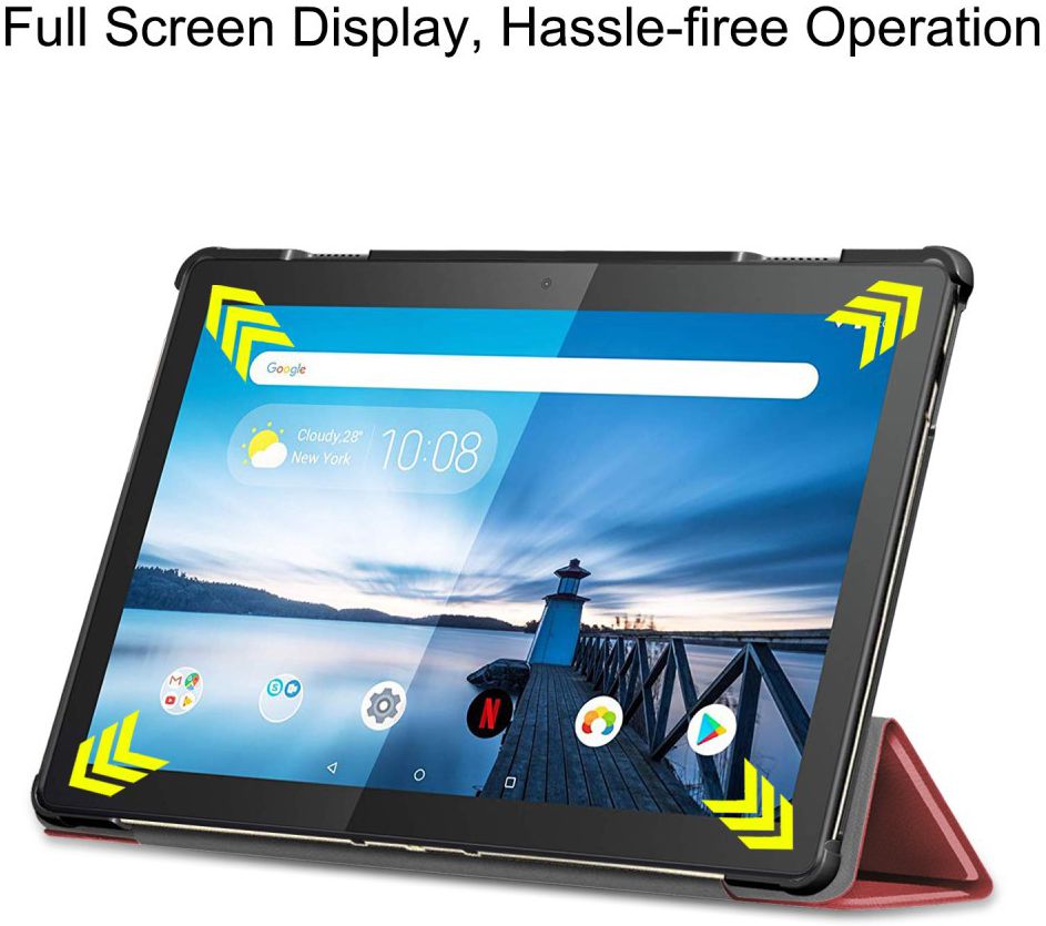 Lenovo Tab M10 (HD) Gen 1 Tri-Fold Hoes Rood afbeelding 3