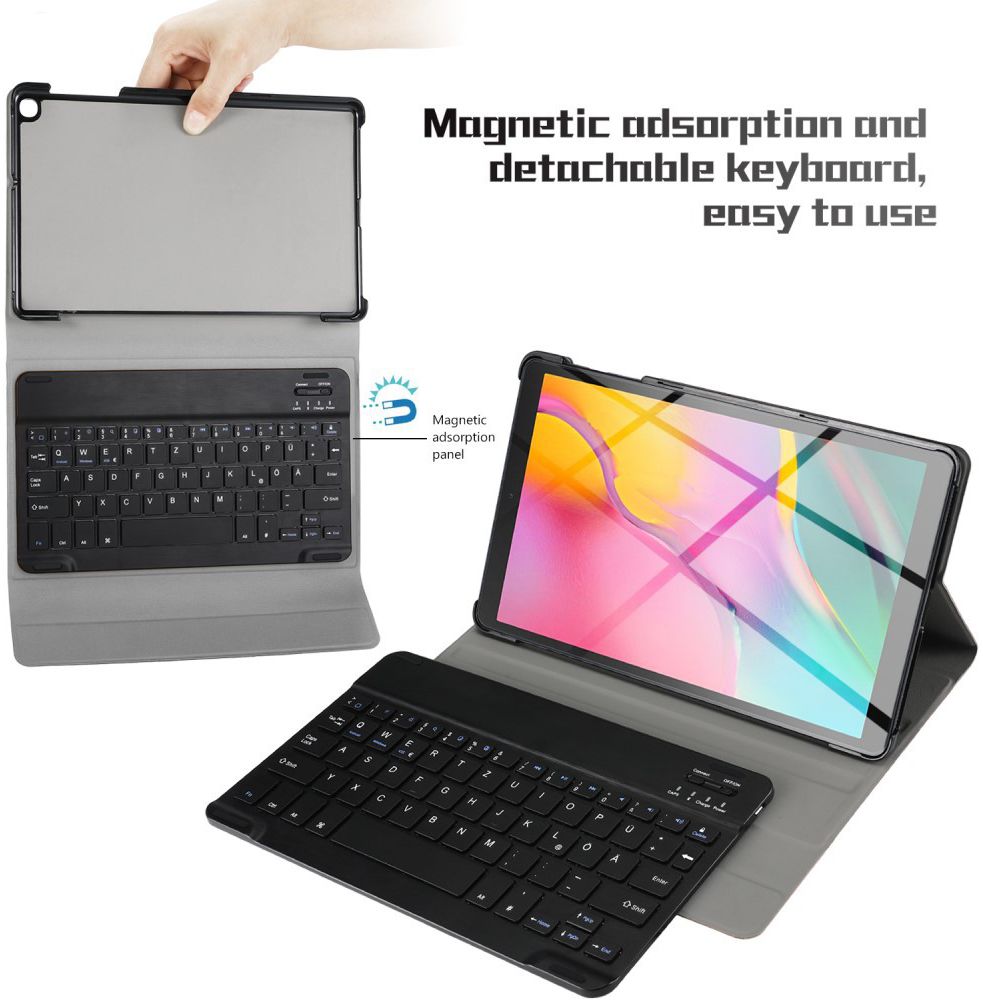 Samsung Galaxy Tab A 10.1 (2019) Hoes met Toetsenbord Zwart afbeelding 2