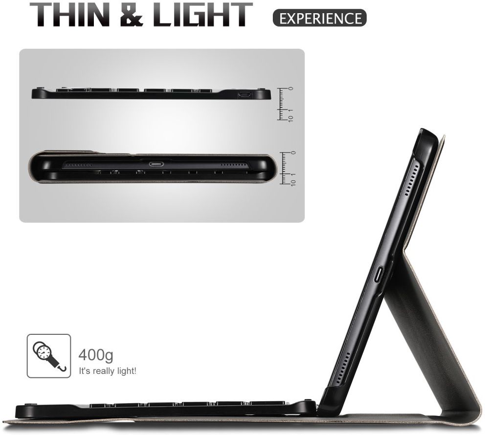 Samsung Galaxy Tab A 10.1 (2019) Hoes met Toetsenbord Zwart afbeelding 3