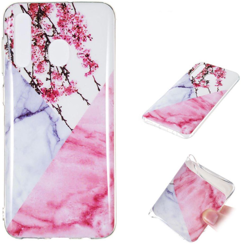 Samsung Galaxy A50 Hoesje TPU Back Cover met Marmer Print Blossom afbeelding 5