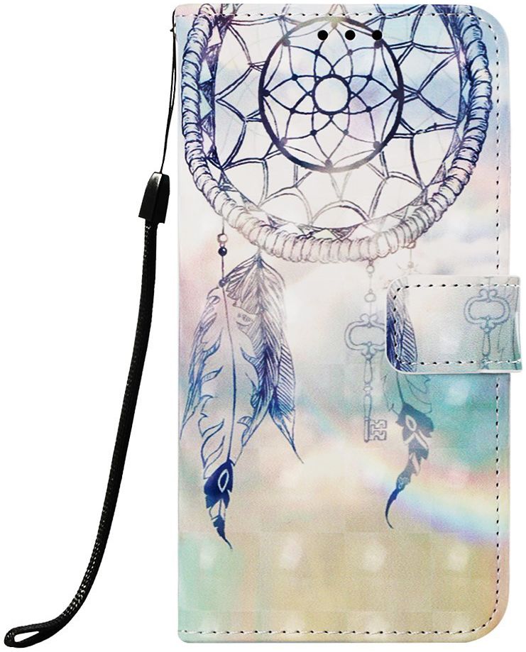 Samsung Galaxy A50 Book Case Hoesje Wallet met Dromenvanger Print afbeelding 1