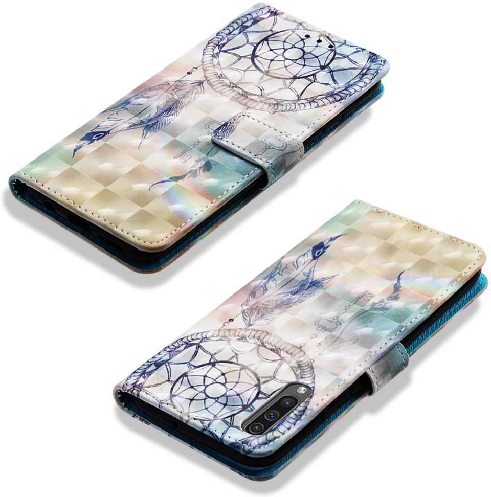 Samsung Galaxy A50 Book Case Hoesje Wallet met Dromenvanger Print afbeelding 6