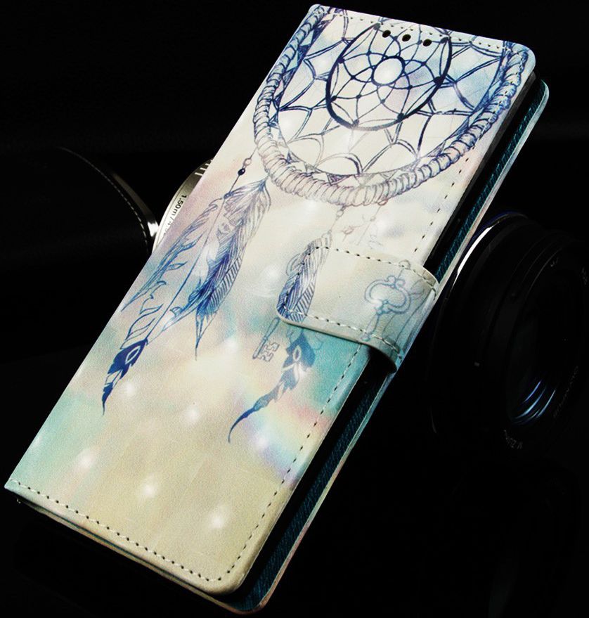 Samsung Galaxy A50 Book Case Hoesje Wallet met Dromenvanger Print afbeelding 7