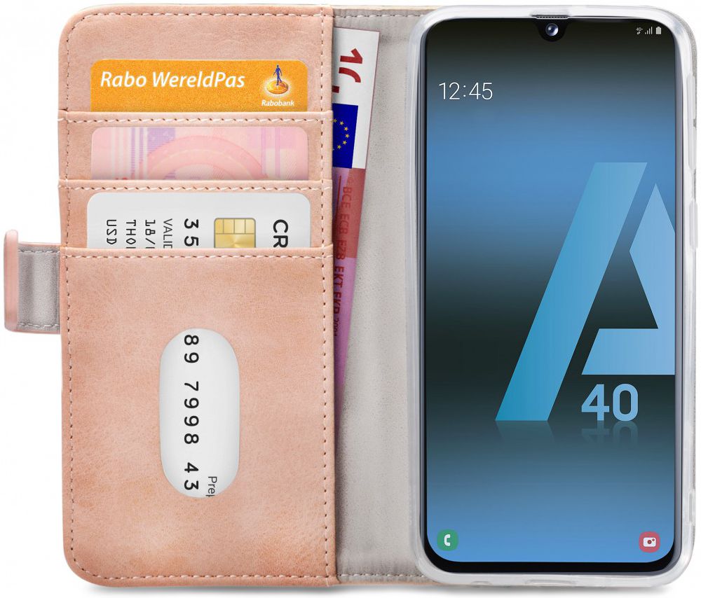 Mobilize Elite Gelly Wallet Samsung Galaxy A40 Hoesje Book Case Roze afbeelding 1