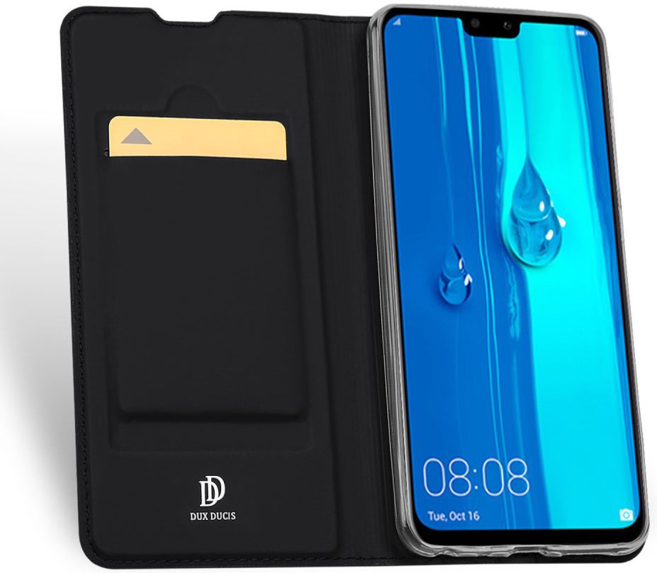 Dux Ducis Skin Pro Series Flip Hoesje Huawei P Smart Plus (2019) Zwart afbeelding 1