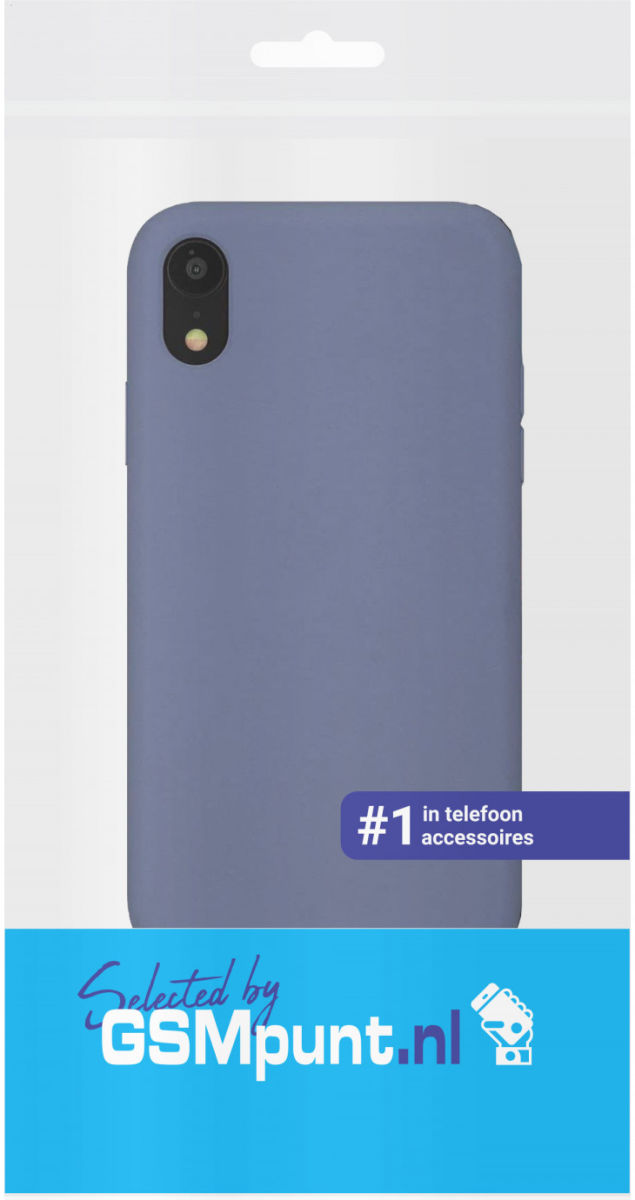 Apple iPhone XR Siliconen Hoesje Blauw afbeelding 3