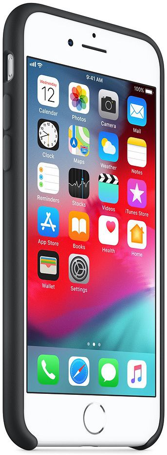 Apple iPhone 7/8 Siliconenhoesje Zwart afbeelding 3
