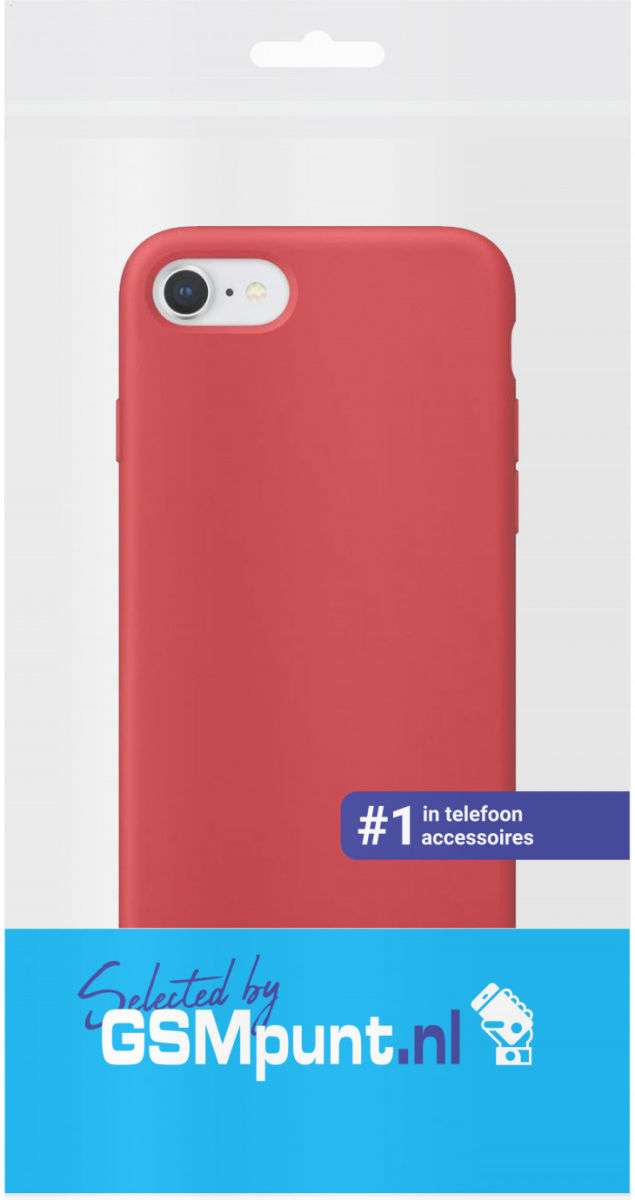 Apple iPhone 7/8 Siliconenhoesje Rood afbeelding 2
