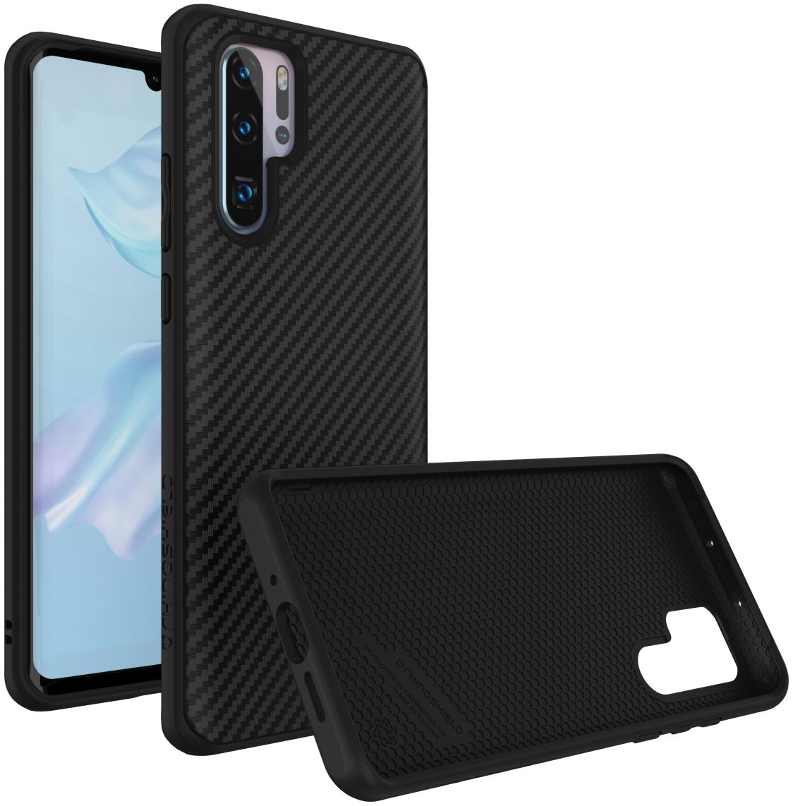 RhinoShield SolidSuit Carbon Fiber Huawei P30 Pro Hoesje afbeelding 1