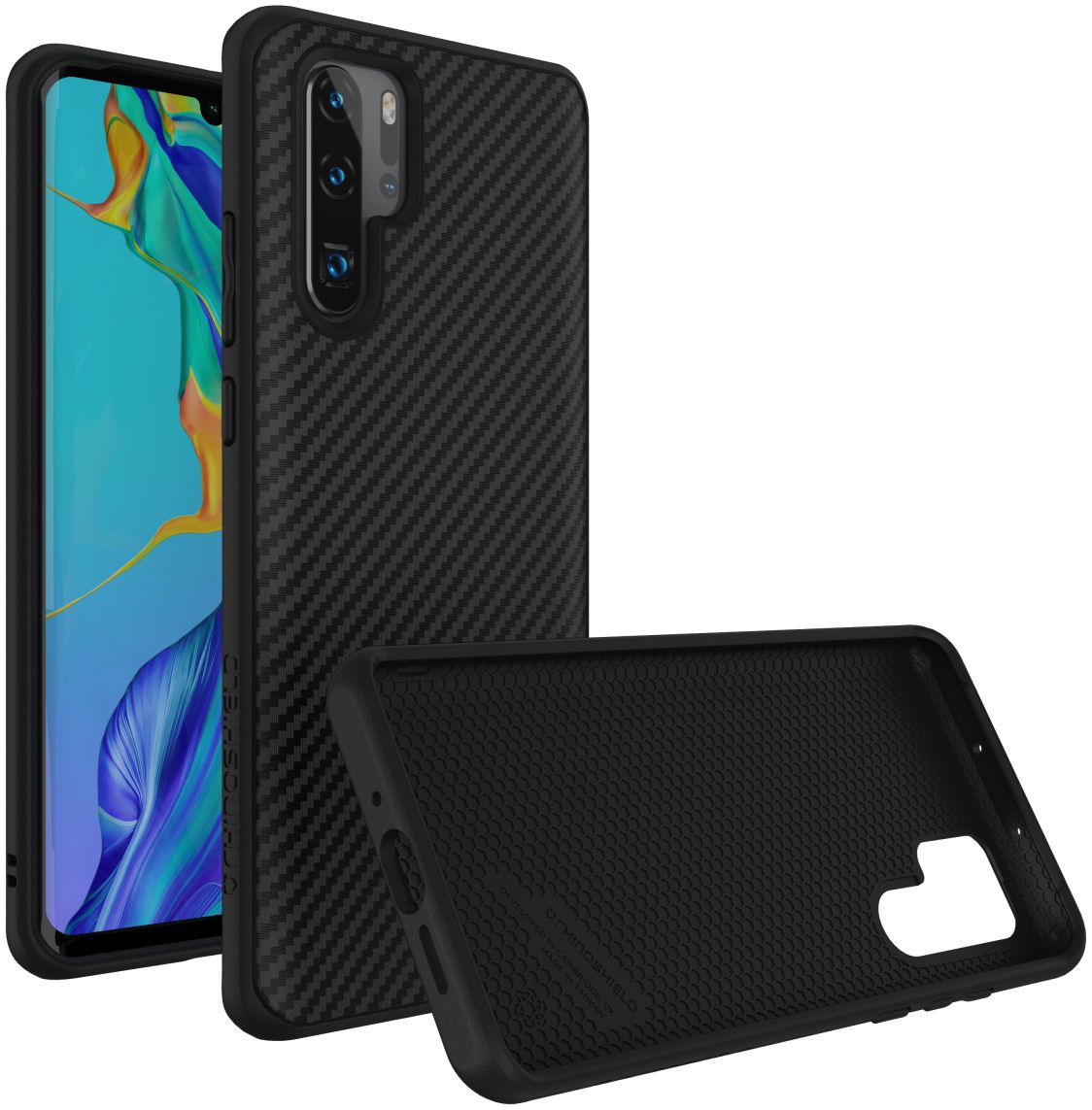 RhinoShield SolidSuit Carbon Fiber Huawei P30 Pro Hoesje afbeelding 4