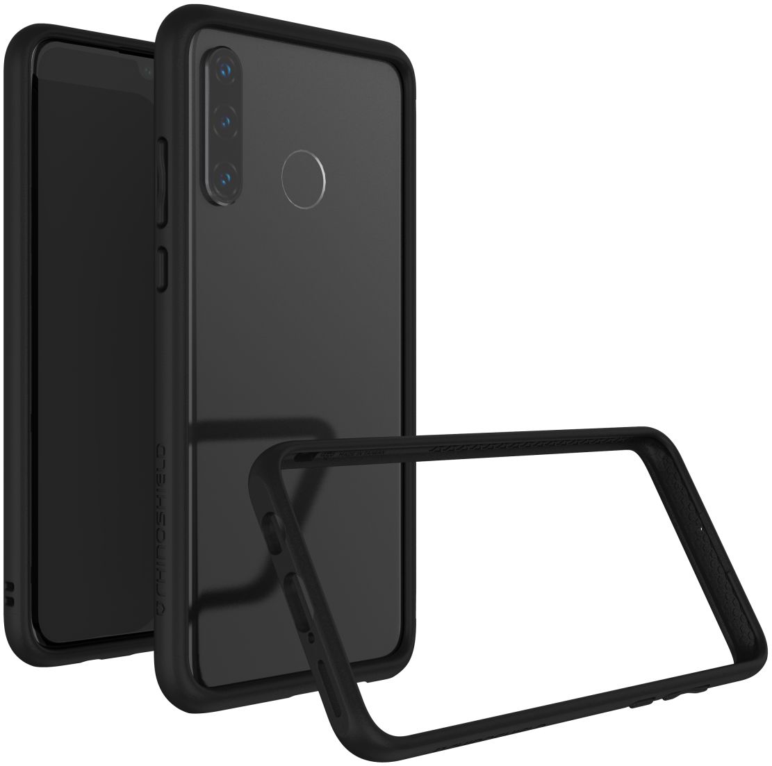 RhinoShield CrashGuard Huawei P30 Lite Bumper Hoesje Zwart afbeelding 2