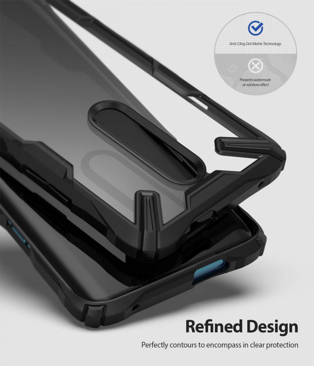 Ringke Fusion X OnePlus 7 Pro Hoesje Zwart afbeelding 4
