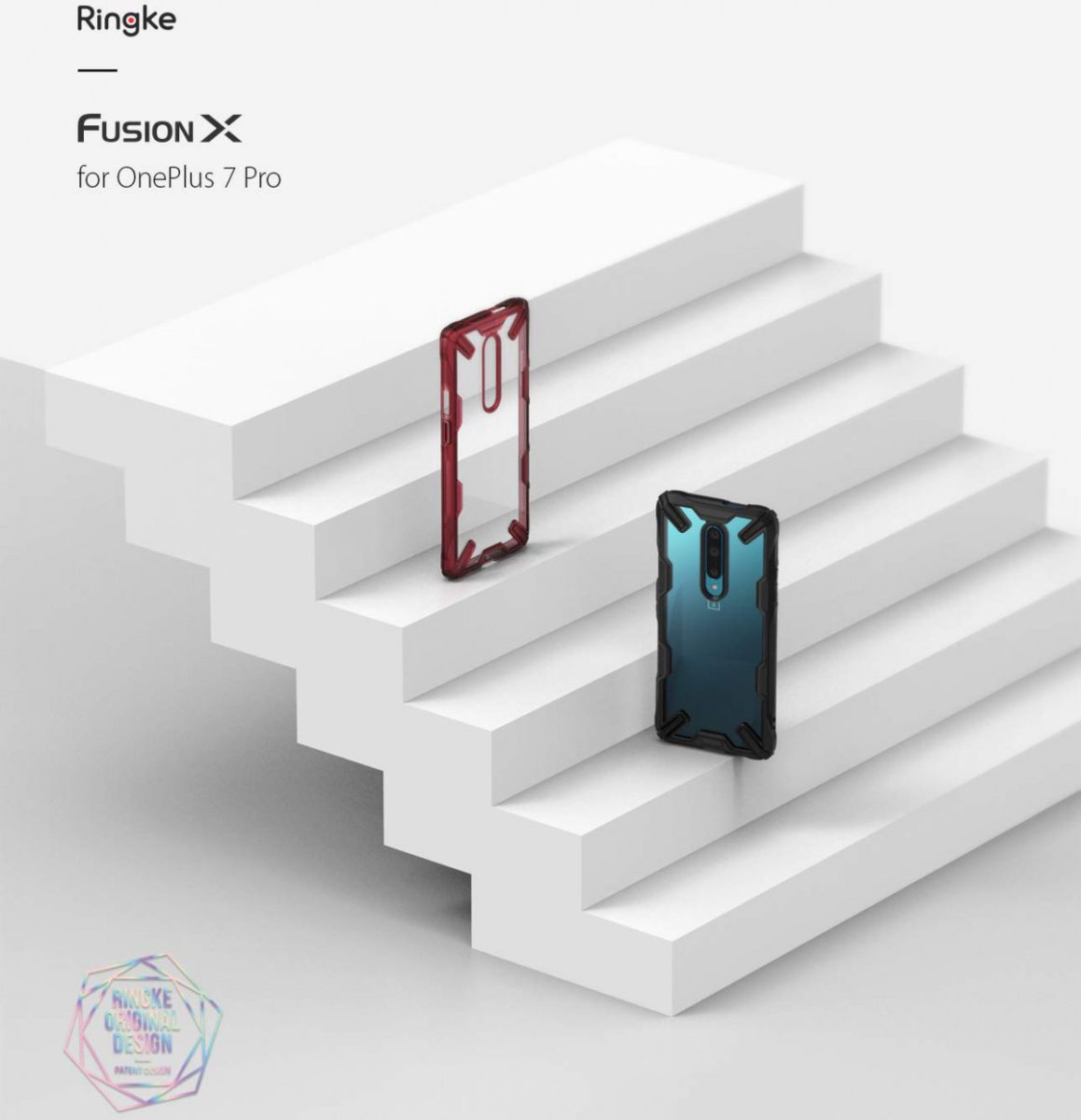 Ringke Fusion X OnePlus 7 Pro Hoesje Zwart afbeelding 8