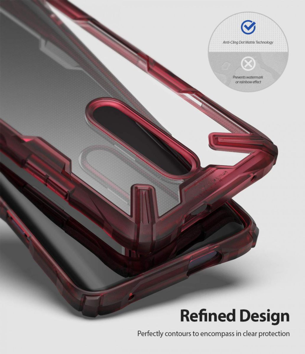 Ringke Fusion X OnePlus 7 Pro Hoesje Rood afbeelding 4