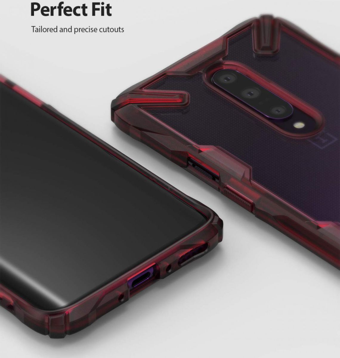 Ringke Fusion X OnePlus 7 Pro Hoesje Rood afbeelding 6