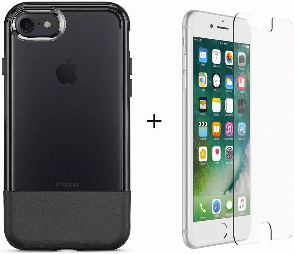 Otterbox Duo Case iPhone 7 / 8 Hoesje + Alpha Glass Zwart afbeelding 1
