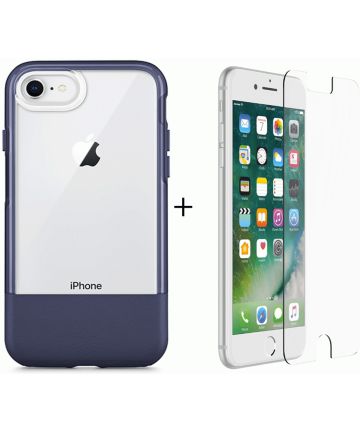 Otterbox Duo Case iPhone 7 / 8 Hoesje + Alpha Glass Navy Blue Hoesjes