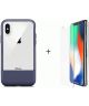 Otterbox Duo Case iPhone X / XS Hoesje + Alpha Glass Navy Blue