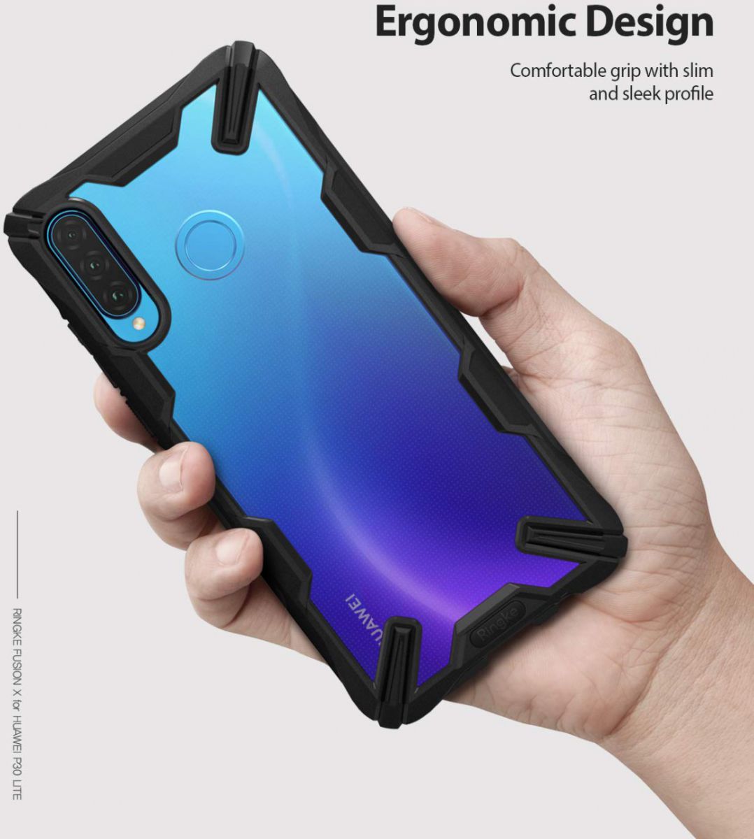 Ringke Fusion X Huawei P30 Lite Hoesje Zwart afbeelding 4