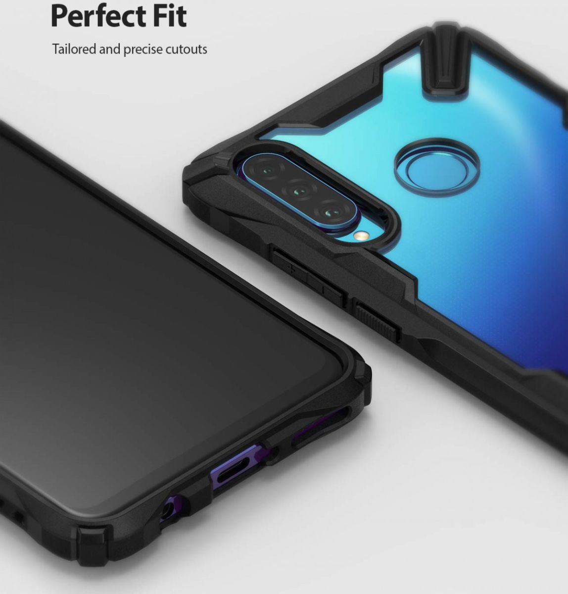 Ringke Fusion X Huawei P30 Lite Hoesje Zwart afbeelding 5