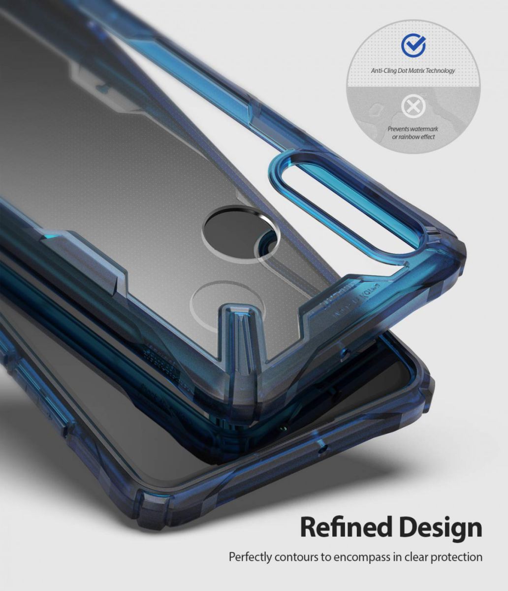 Ringke Fusion X Huawei P30 Lite Hoesje Blauw afbeelding 3