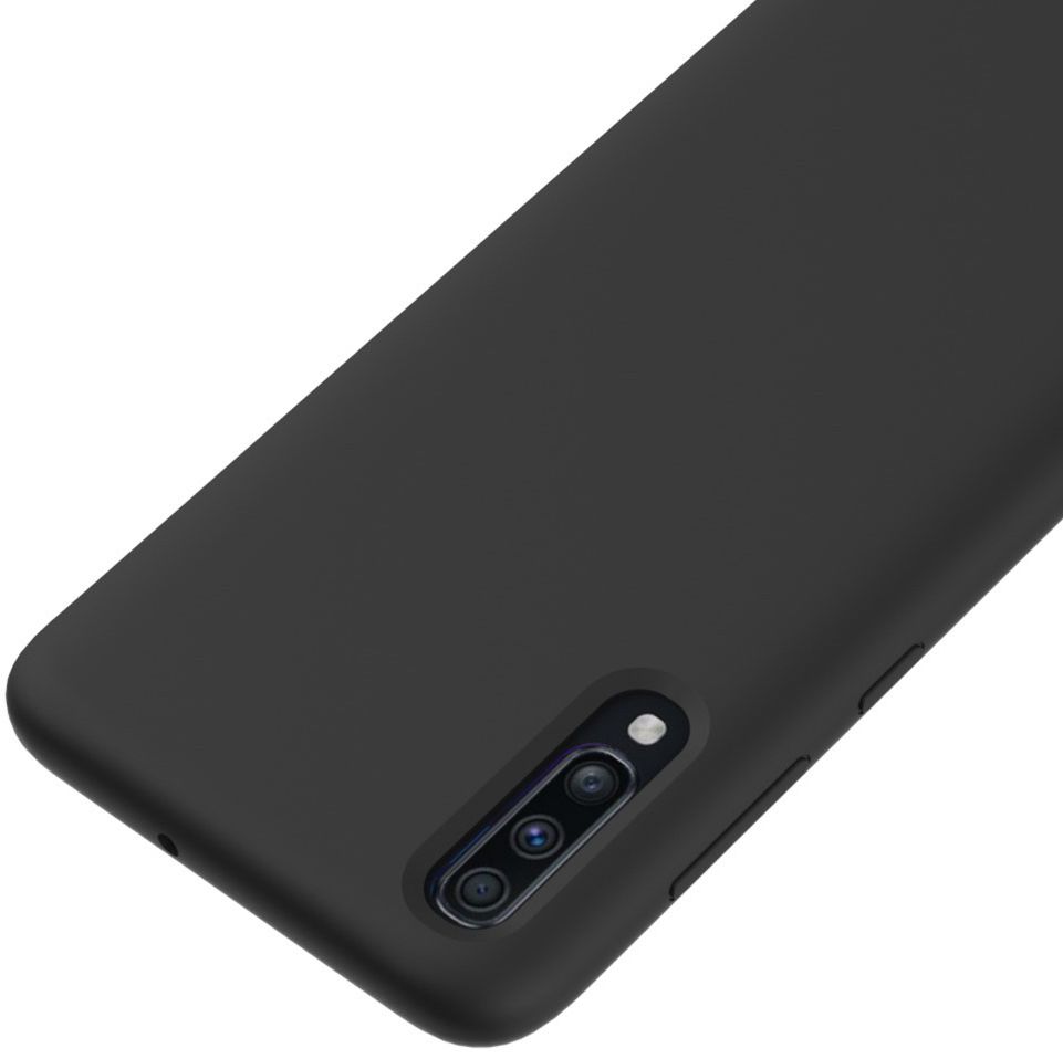 Samsung Galaxy A70 Siliconen Hoesje Zwart afbeelding 4