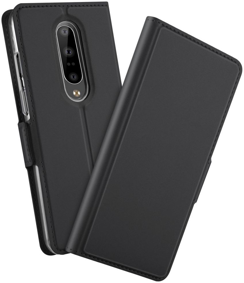 OnePlus 7 Pro Luxe Portemonnee Hoesje Zwart afbeelding 2