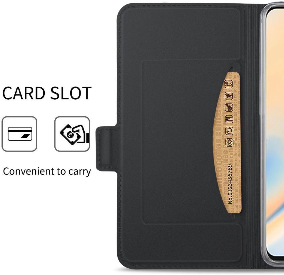 OnePlus 7 Pro Luxe Portemonnee Hoesje Zwart afbeelding 4