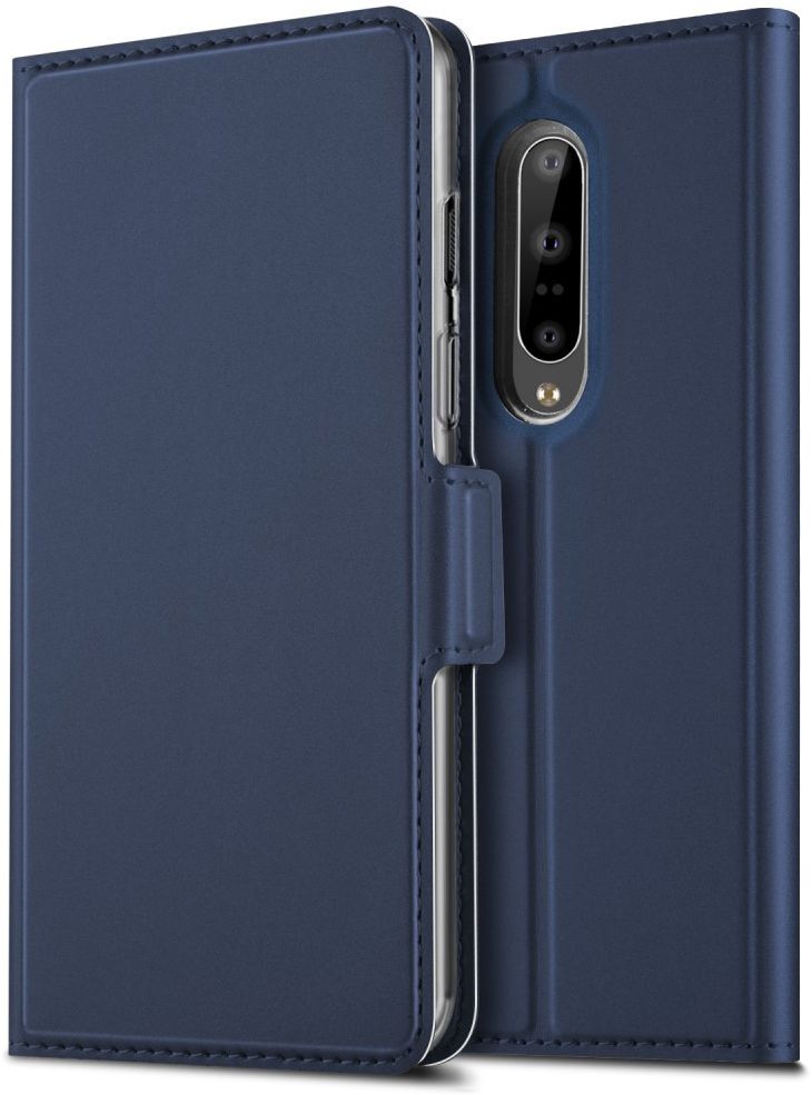 OnePlus 7 Pro Luxe Portemonnee Hoesje Blauw afbeelding 1
