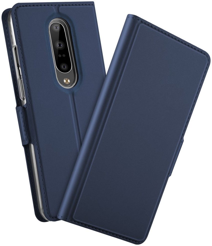 OnePlus 7 Pro Luxe Portemonnee Hoesje Blauw afbeelding 2