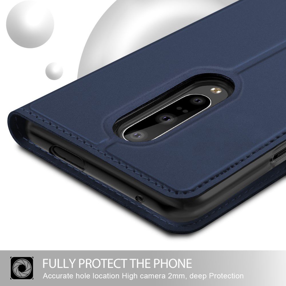 OnePlus 7 Pro Luxe Portemonnee Hoesje Blauw afbeelding 6