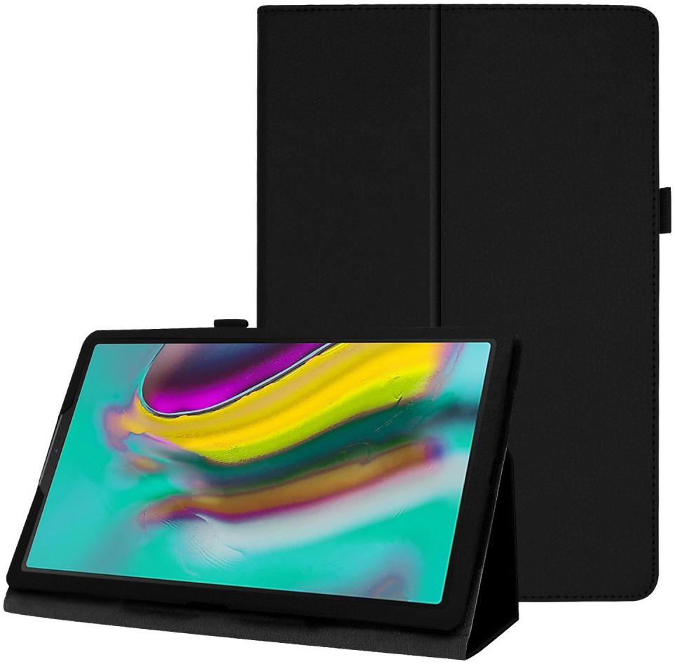Samsung Galaxy Tab S5e Two-Fold Book Hoes Zwart afbeelding 1