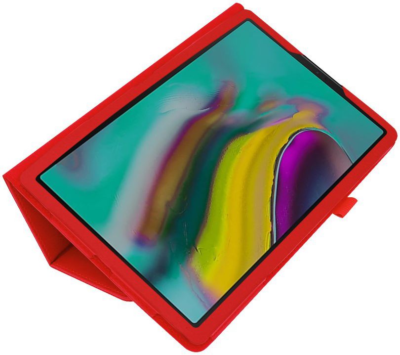 Samsung Galaxy Tab S5e Two-Fold Book Hoes Rood afbeelding 3
