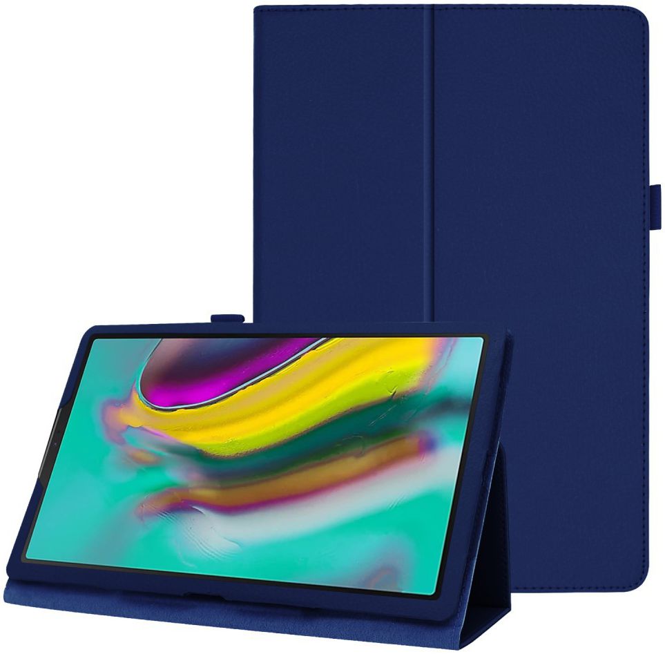 Samsung Galaxy Tab A 10.1 (2019) Two-Fold Book Hoes Blauw afbeelding 1