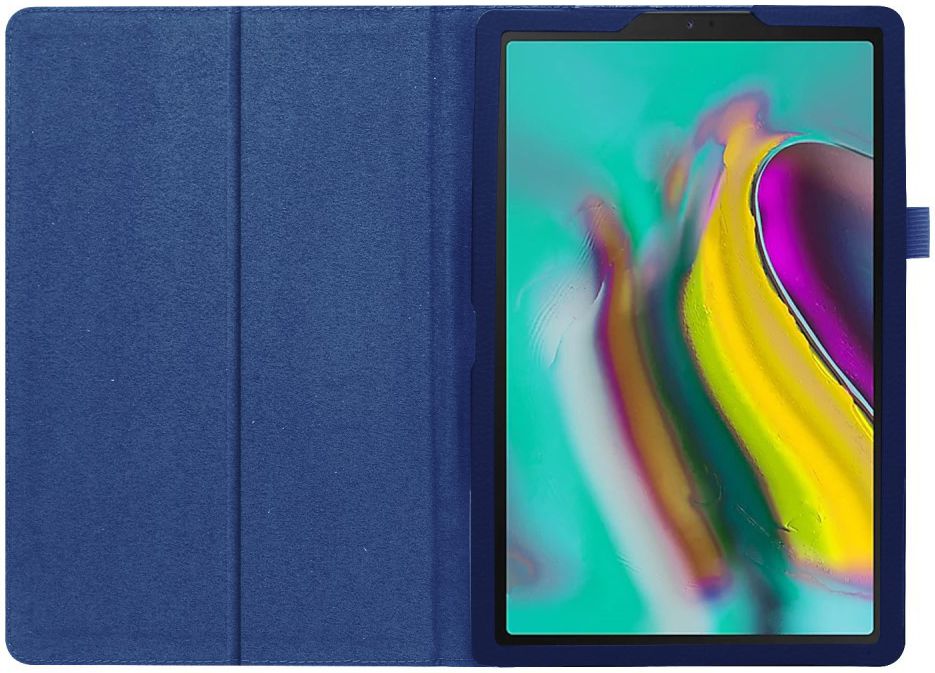 Samsung Galaxy Tab A 10.1 (2019) Two-Fold Book Hoes Blauw afbeelding 2
