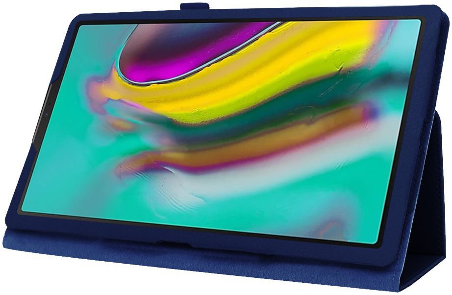 Samsung Galaxy Tab A 10.1 (2019) Two-Fold Book Hoes Blauw afbeelding 4