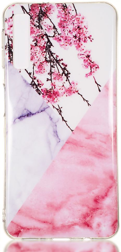 Samsung Galaxy A7 (2018) TPU Back Cover met Marmer Print Blossom afbeelding 1