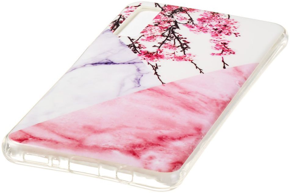 Samsung Galaxy A7 (2018) TPU Back Cover met Marmer Print Blossom afbeelding 3
