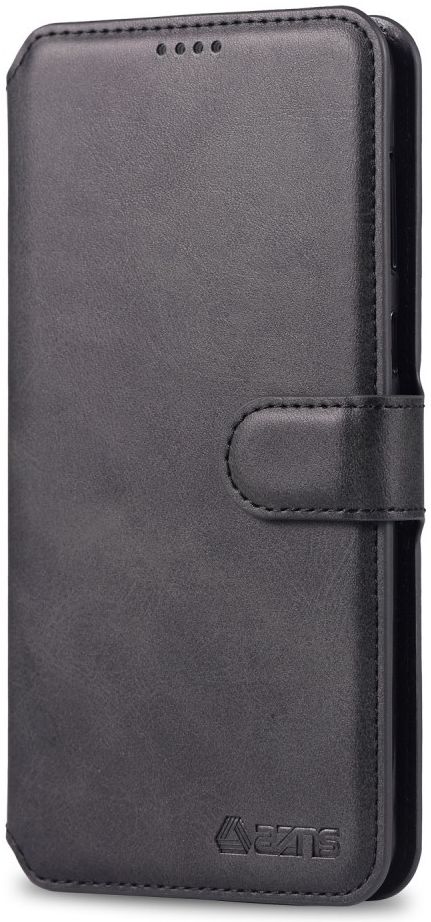 AZNS Samsung Galaxy A40 Portemonnee Stand Hoesje Zwart afbeelding 3