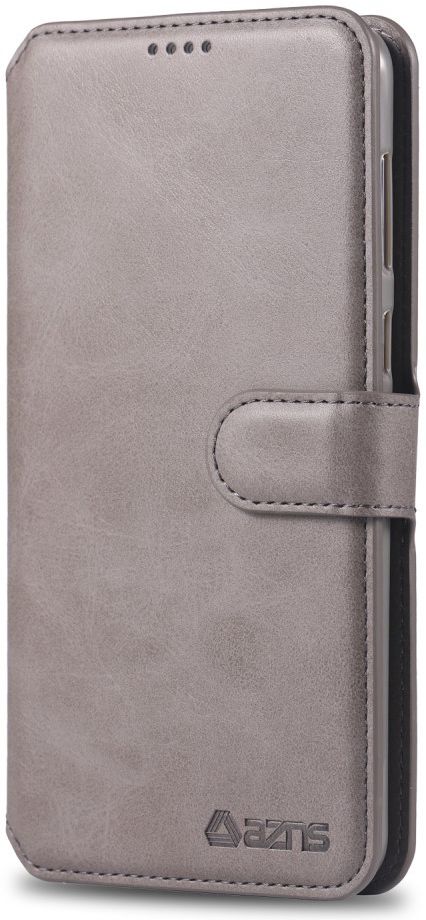 AZNS Samsung Galaxy A40 Portemonnee Stand Hoesje Grijs afbeelding 3
