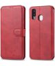 AZNS Samsung Galaxy A40 Portemonnee Stand Hoesje Rood