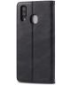 AZNS Retro Samsung Galaxy A40 Portemonnee Stand Hoesje Zwart