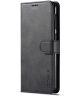 Samsung Galaxy A10 Stijlvol Vintage Portemonnee Bookcase Hoesje Zwart