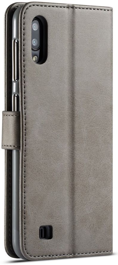 Samsung Galaxy A10 Stijlvol Vintage Portemonnee Bookcase Hoesje Grijs afbeelding 2