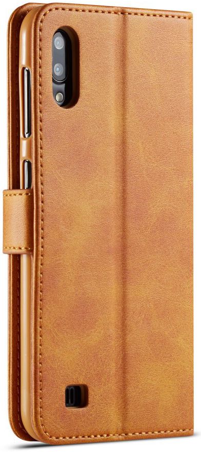 Samsung Galaxy A10 Stijlvol Vintage Portemonnee Bookcase Hoesje Bruin afbeelding 1