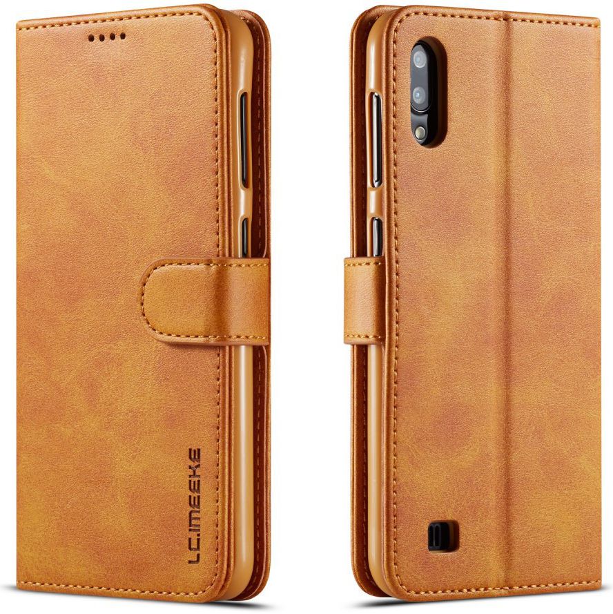 Samsung Galaxy A10 Stijlvol Vintage Portemonnee Bookcase Hoesje Bruin afbeelding 2