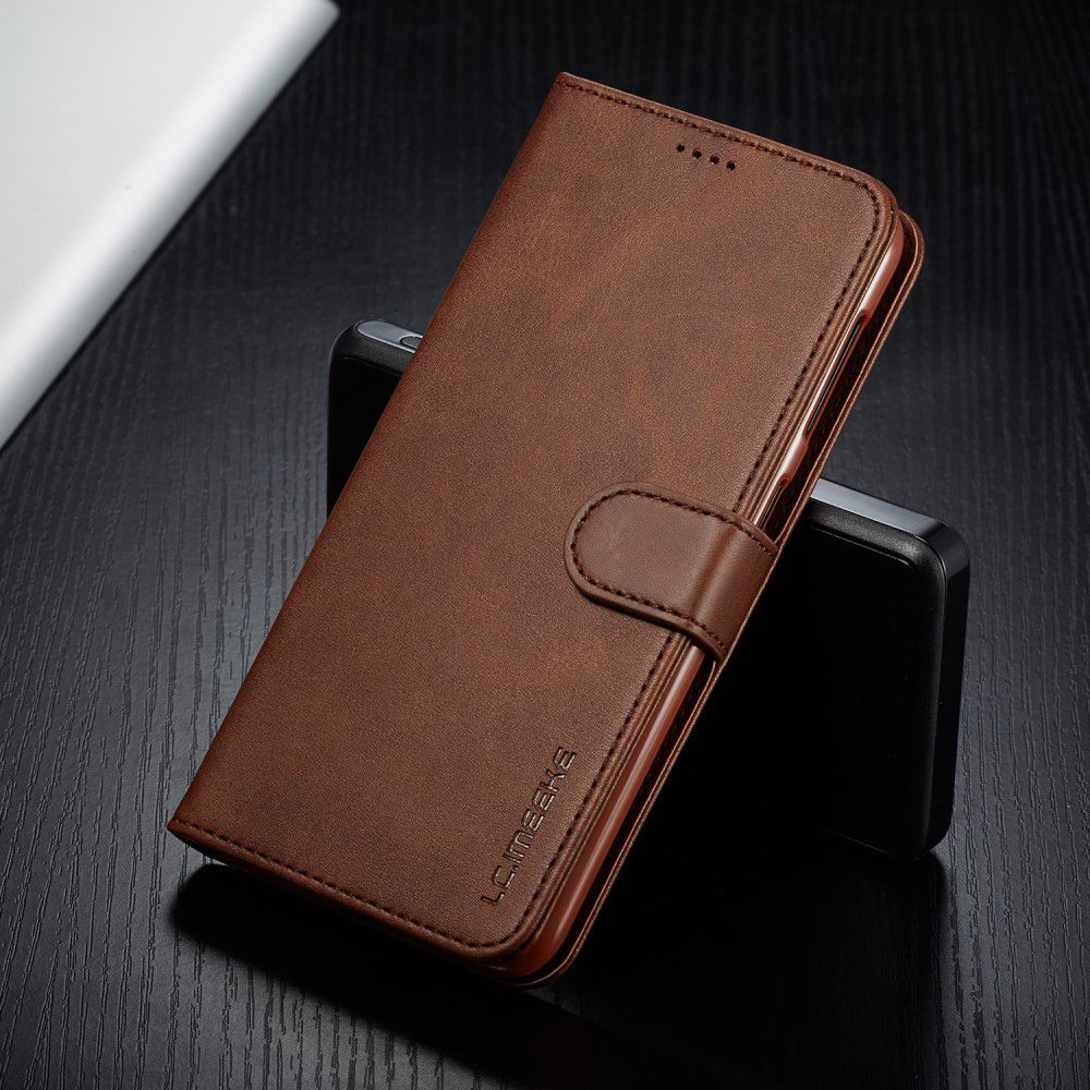 Samsung Galaxy A10 Stijlvol Vintage Portemonnee Hoesje Donkerbruin afbeelding 9