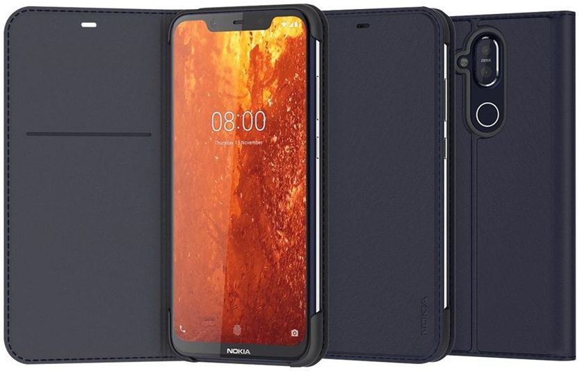 Originele Nokia Entertainment Flip Cover Nokia 8.1 Blauw afbeelding 1